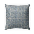 Spools Blue Indoor|Outdoor Pillow by Tiffany 18x18 Blue Geometric Modern Contemporary Polyester Removable Cover