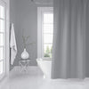 Deep Chevron Dark Grey Shower Curtain by Grey Chevron Modern Contemporary Polyester