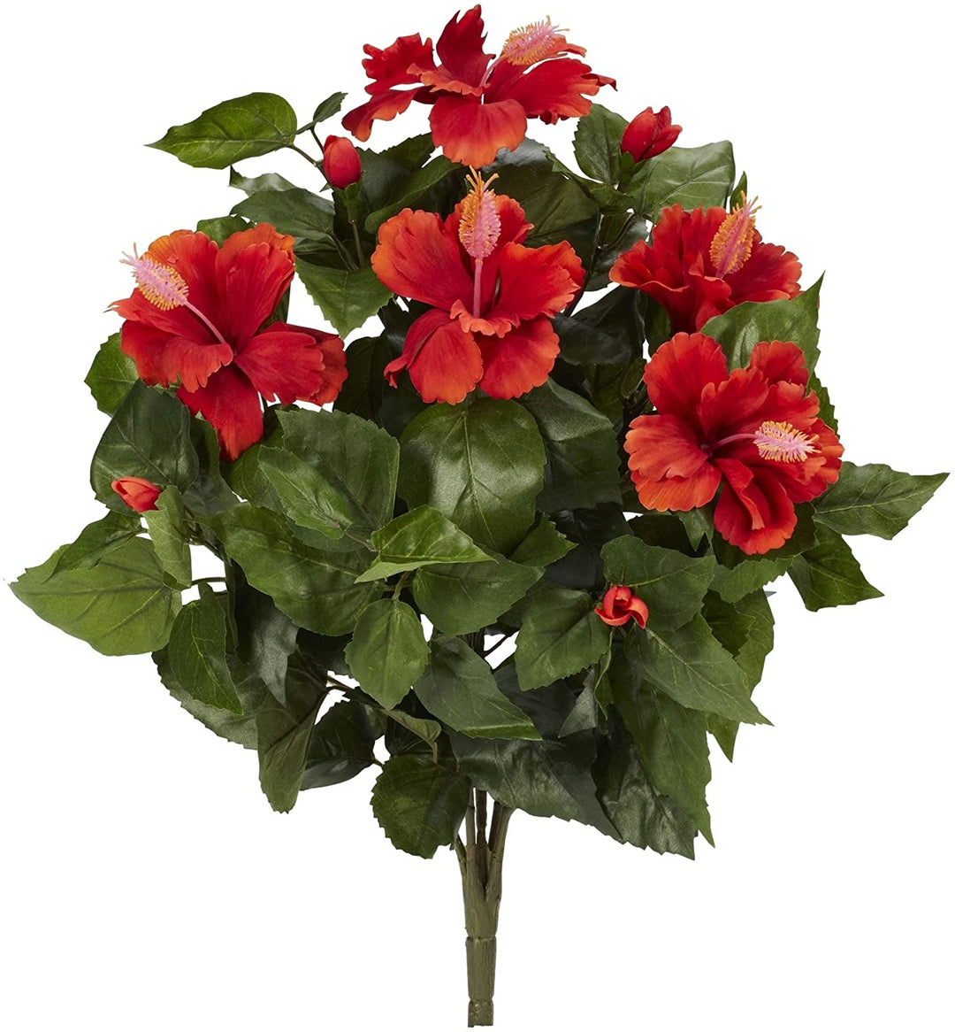 20" Hibiscus Artificial Plant (Set 4) H 20 W 15 D