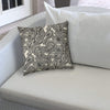 Gray Indoor/Outdoor Pillow Sewn Closure Color Graphic Modern Contemporary Polyester Water Resistant