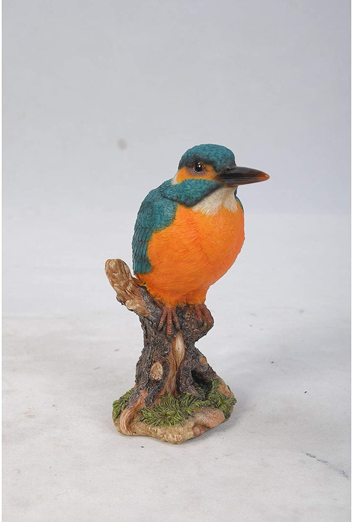 Kingfisher Stump Statue Polyresin - Diamond Home USA