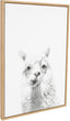 Alpaca Framed Canvas Wall Art Te Tai Natural 23x33 Modern Contemporary Rectangle