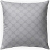 Motion Grey Indoor|Outdoor Pillow by 18x18 Grey Geometric Modern Contemporary Polyester Removable Cover