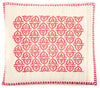 Handmade 20" Pope Pink Decorative Throw Pillow 20 X Cream Modern Contemporary