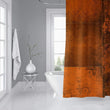 MISC Eclectic Bohemian Patchwork Rust Shower Curtain by 71x74 Orange Patchwork Bohemian Eclectic Polyester