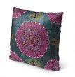 Indoor|Outdoor Pillow by 18x18 Blue Geometric Modern Contemporary Polyester Removable Cover