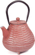 MISC 40 Oz Orange Cast Iron Tea Pot