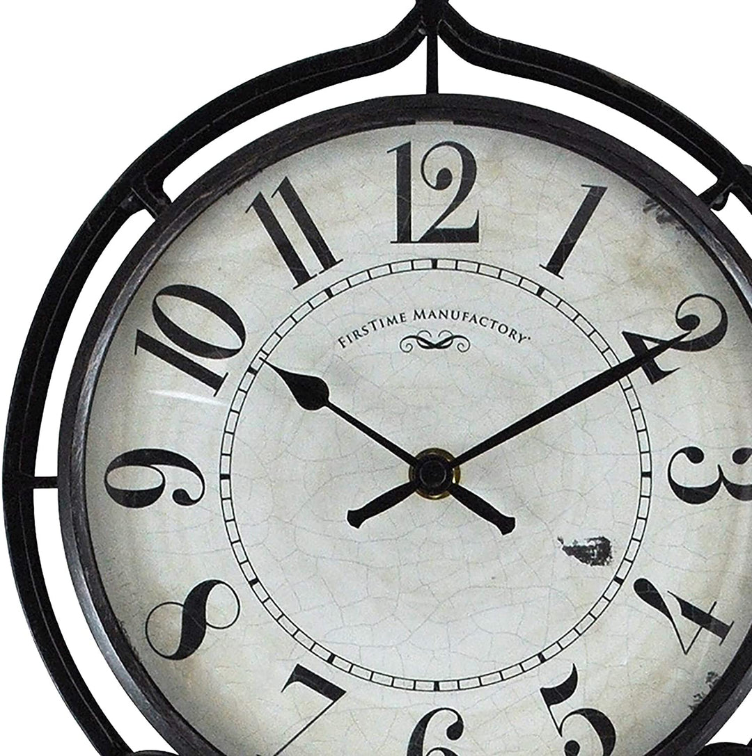 Pendulum Wall Clock American Crafted Black Metal 9 1 X 2 36 20