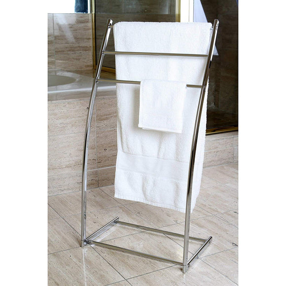 Towel Rack Drying Racks Towels Bathroom Home Decor Pedestal Racks Modern Linen Bath Shower Pool Luxury Chrome