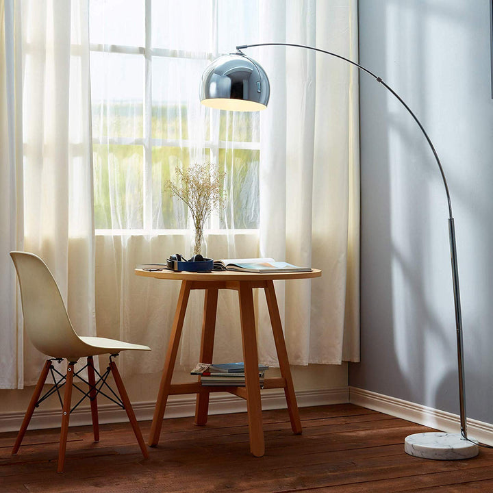 Tall Arc Floor Lamp Standing Arching Light Fixture Living