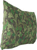 Thorn Dark Indoor|Outdoor Lumbar Pillow by Designs 20x14 Green Floral Modern Contemporary Polyester Removable Cover