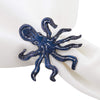 MISC Napkin Rings Octopus Design (Set 4) Blue Brass
