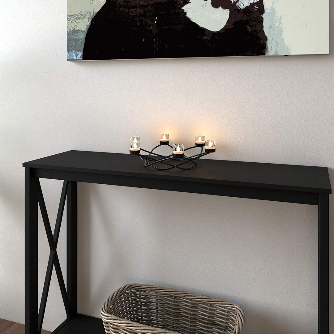 Round Waves Black Wrought Iron Candleholder/Centerpiece