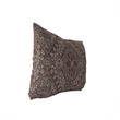 UKN Chocolate Lumbar Pillow Brown Geometric Southwestern Polyester Single Removable Cover