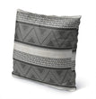 MISC Tribal Bw Indoor|Outdoor Pillow by 18x18 Black Geometric Southwestern Polyester Removable Cover