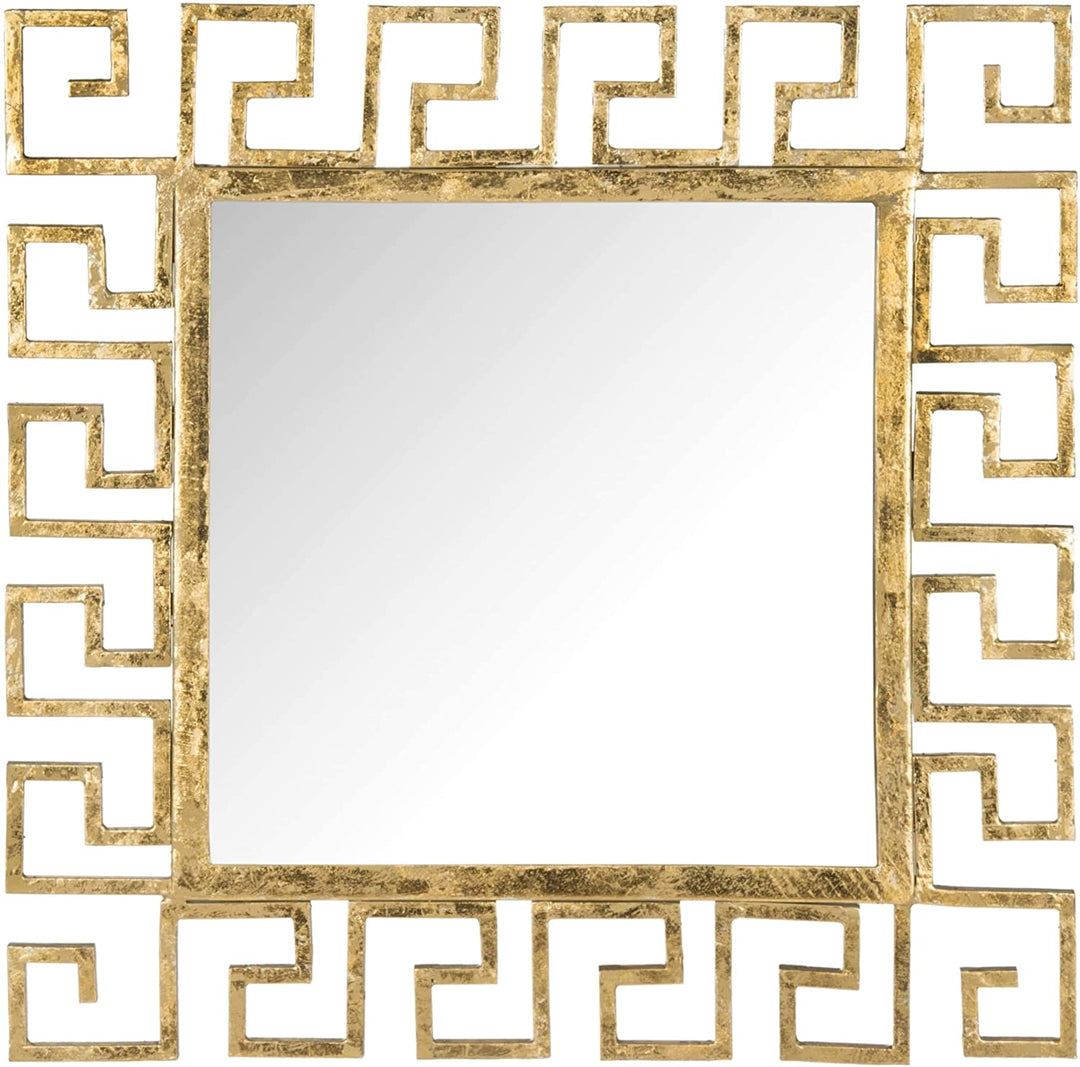 Greek Key Antique Gold 23 inch Mirror Transitional