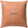 MISC Moroccan Orange Indoor|Outdoor Pillow by 18x18 Orange Geometric Southwestern Polyester Removable Cover