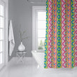 MISC Shower Curtain by 71x74 Green Geometric Southwestern Polyester