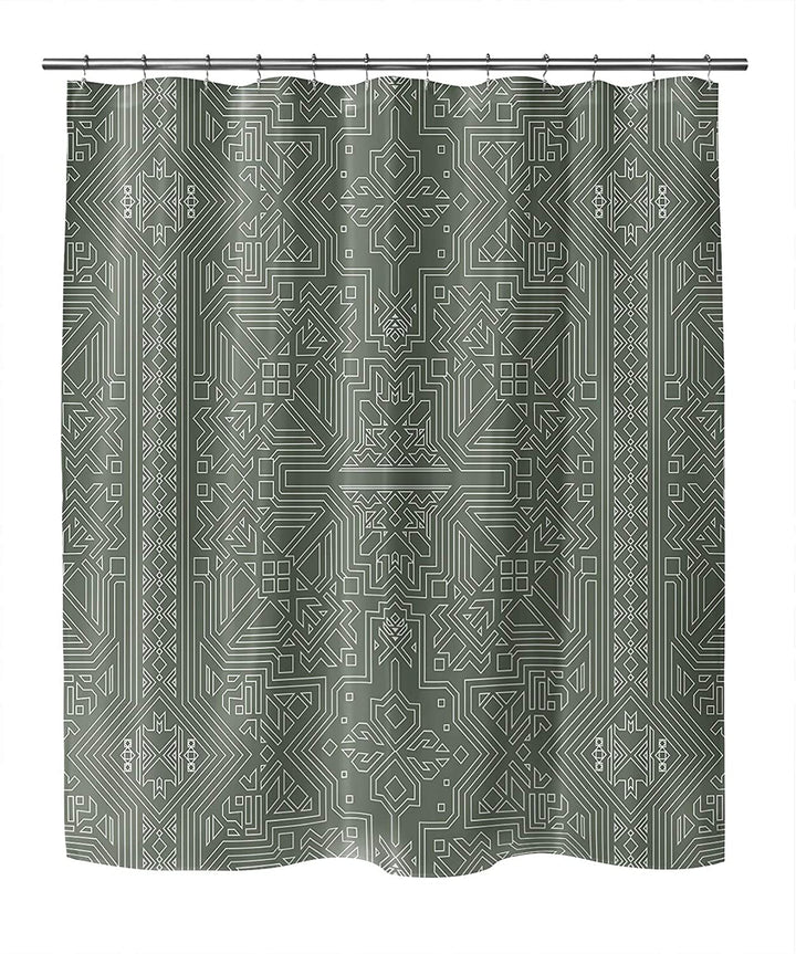 Sage Shower Curtain by 71x74 Green Geometric Southwestern