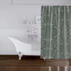 MISC Sage Shower Curtain by 71x74 Green Geometric Southwestern Polyester