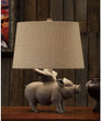 MISC Hogs Fly Table Lamp Grey Farmhouse