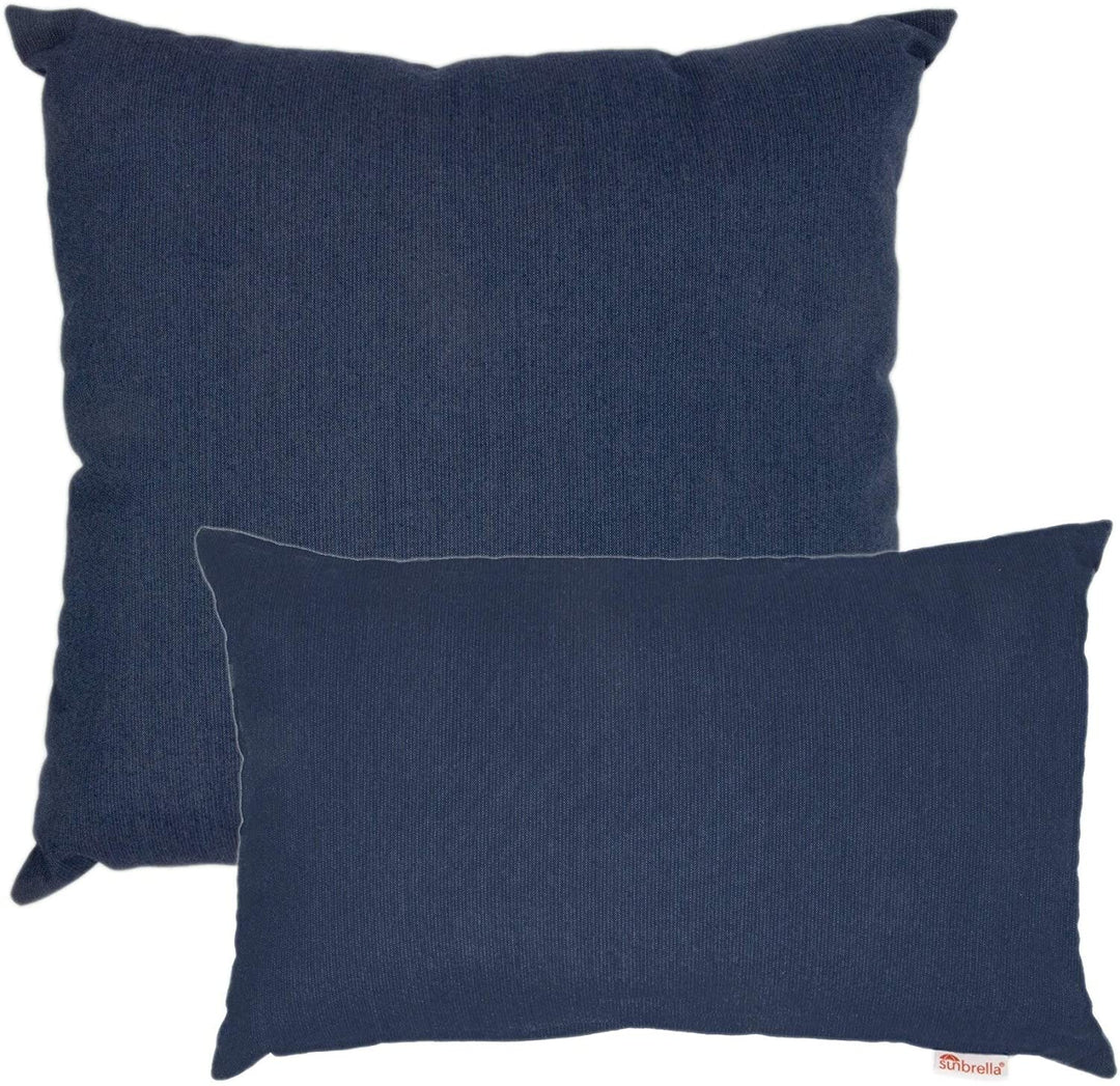 Indigo Combo Outdoor Pillow 2 Pack Blue Solid Modern