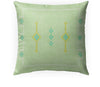 MISC Silk Sage Indoor|Outdoor Pillow by 18x18 Green Geometric Southwestern Polyester Removable Cover