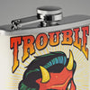 Trouble Maker Stainless Steel 8 Oz Flask Color