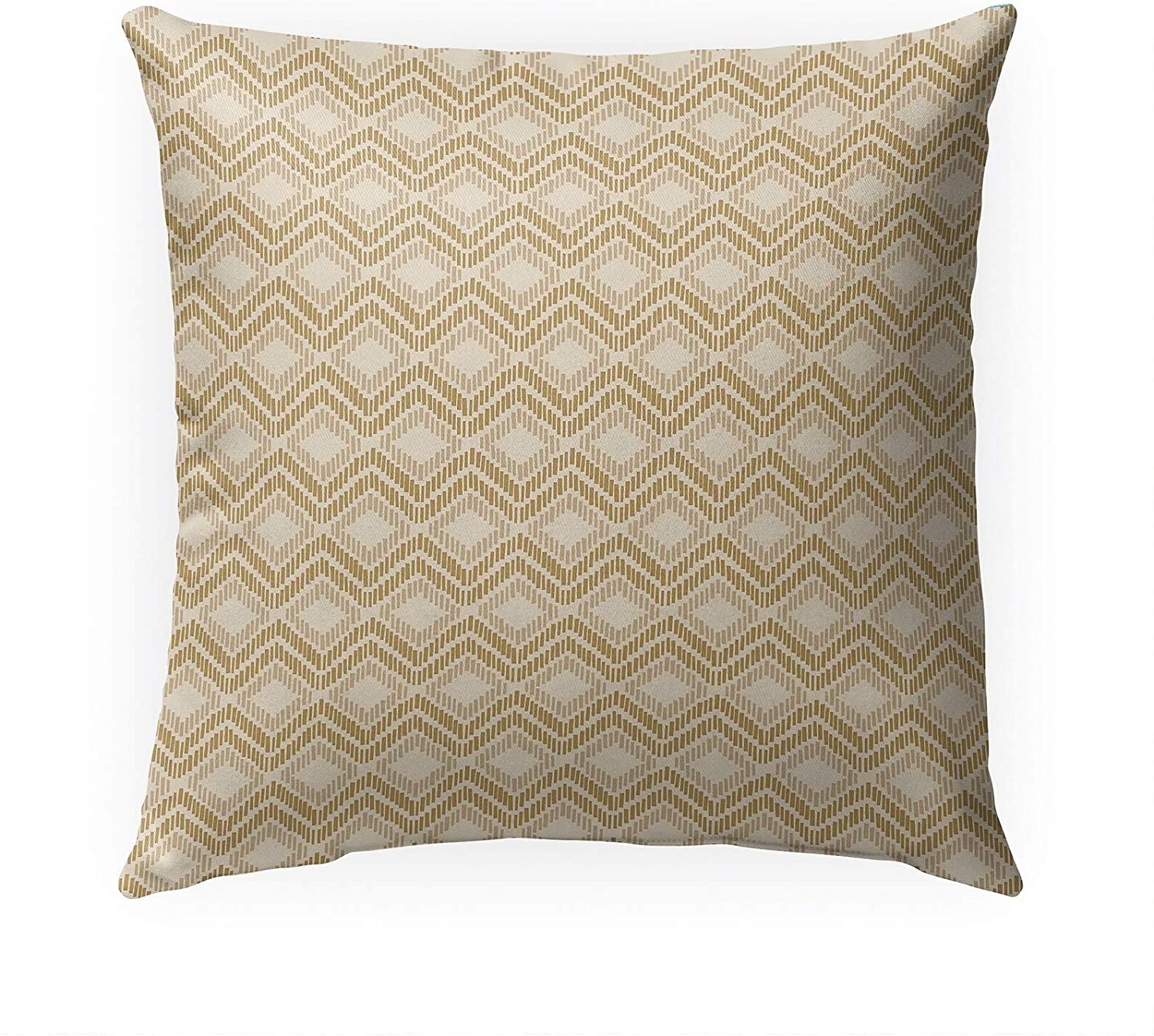 Retreat Sand Indoor|Outdoor Pillow by Tiffany N/ 18x18 Geometric Modern Contemporary Polyester Removable Cover