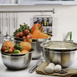 4pc Metal Mixing Bowls Set Stainless Steel Four Piece Whisking Beating Mixing Bowl Kitchen Chef Baking Cooking Prep Whisk Beat Mix 3qt 5qt 8qt 12qt
