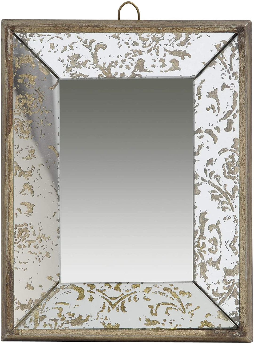 Gold Glass Tray Mirror /n Rustic