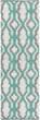 MISC Hand Woven Wool Area Rug 2'6" X 8' Runner Ivory Geometric Latex Free Handmade