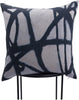 Unknown1 Decorative Pillow Black White Abstract Bohemian Eclectic Linen Polyester Single Removable Cover