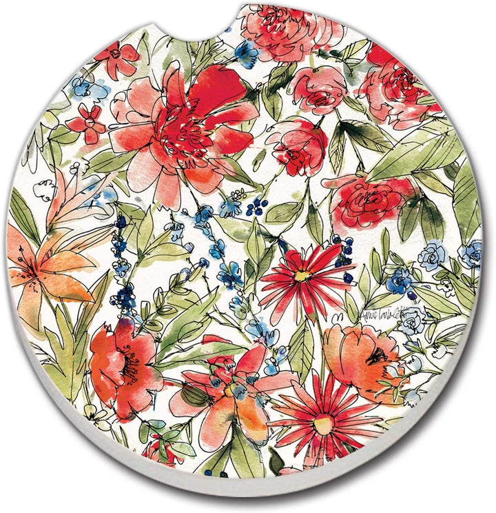 Car Coaster Mood Floral Set 2 2 5