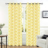 Ikat Polka Dot Room Darkening Window Curtain Panel Pair Yellow Modern Navy Contemporary Polyester Thermal