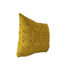 UKN Gold Overdye Lumbar Pillow Gold Geometric Global Polyester Single Removable Cover