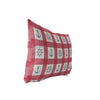 UKN Anchor Red Blue Lumbar Pillow Red Geometric Nautical Coastal Polyester Single Removable Cover