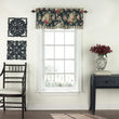 Rose Floral Window Valance 52x16 Blue Color Casual Farmhouse Traditional 100% Cotton Lined