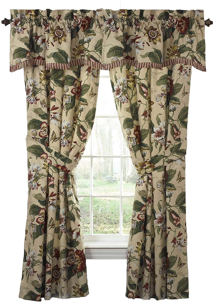 Springs Lined Window Valance Color Floral Casual 100% Cotton - Diamond Home USA