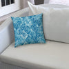 Blue Jumbo Indoor/Outdoor Zippered Pillow Cover Geometric Bohemian Eclectic Polyester Closure