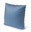 Blue Indoor|Outdoor Pillow by 18x18 Blue Geometric Modern Contemporary Polyester Removable Cover