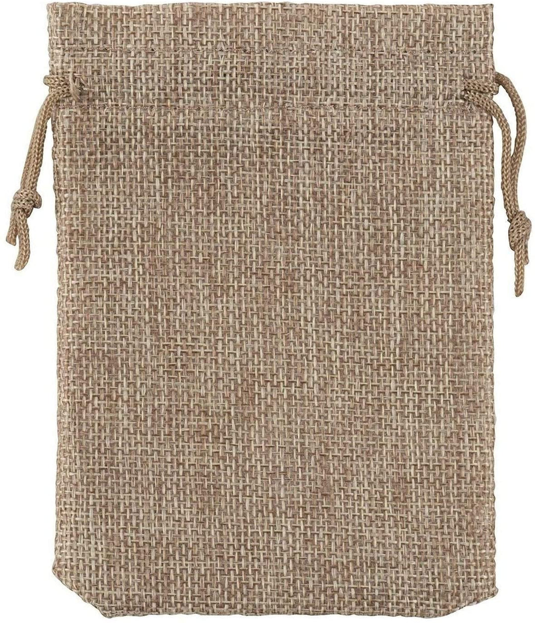 Drawstring Gift Bags Burlap Jewelry Pouch DIY Art Craft Brown Casual Linen - Diamond Home USA