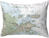 Pool Me Nautical Map Noncorded Pillow 11x14 Color Graphic Coastal Polyester