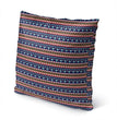 MISC Africa Lines Indoor|Outdoor Pillow by Chi Hey Lee 18x18 Red Geometric Bohemian Eclectic Polyester Removable Cover