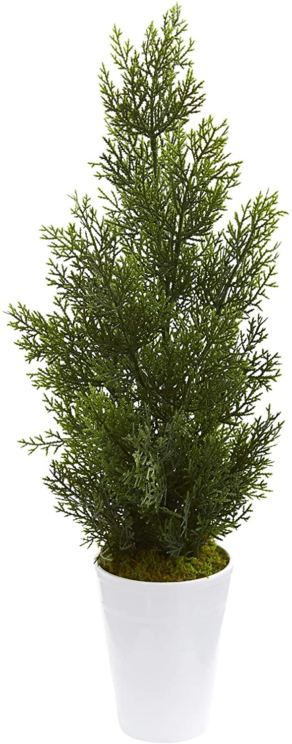 27" Mini Cedar Artificial Pine Tree Decorative Planter