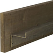 Wood Shelf Metal Ledge Set 2 Brown Farmhouse Iron MDF