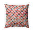 Coral Indoor|Outdoor Pillow by Tiffany 18x18 Red Geometric Modern Contemporary Polyester Removable Cover