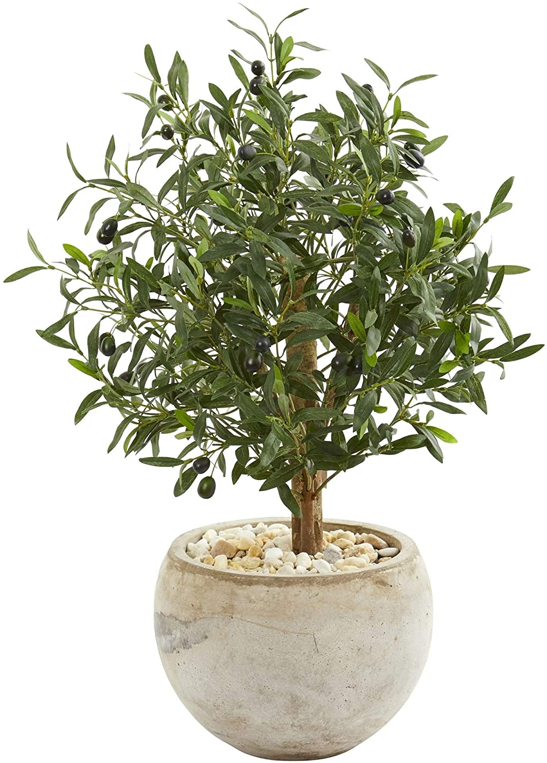 31 inch Olive Artificial Tree Beige Bowl