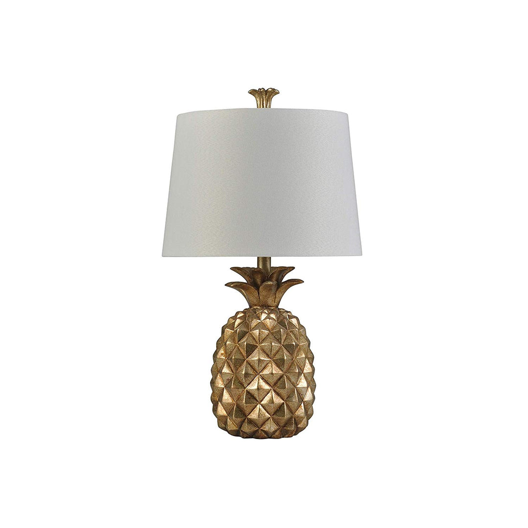 Gold Pineapple Table Lamp Carribean Decor Golden Pine