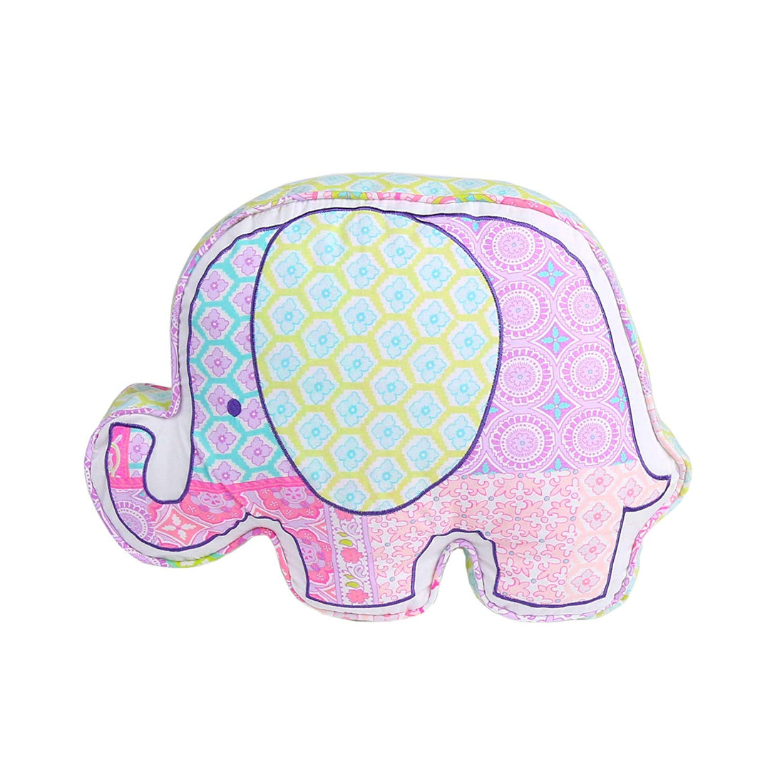 18 X 13 Inch Kids Pink Elephant Throw Pillow Animal haped